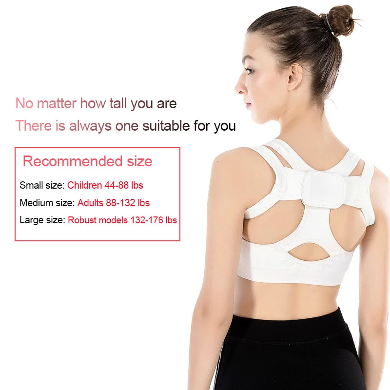 K56 Adjustable Elastic Back Support Belt For Women Men Children Kyphosis Humpback Correction Strap Chest Posture Corrector