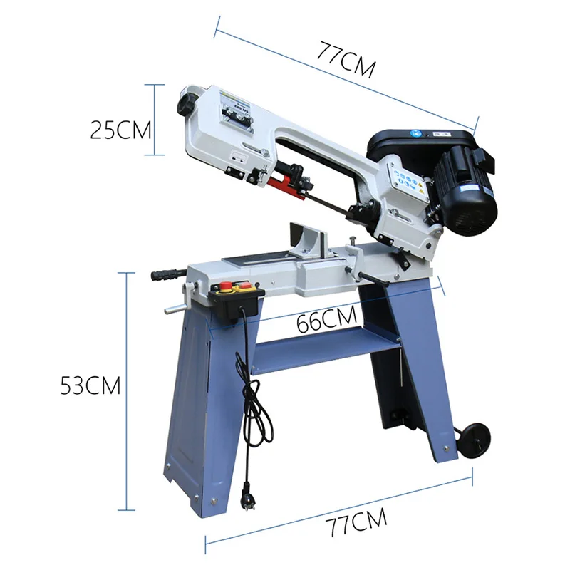 G5012W woodworking metal band saw multi-function band saw sawing machine 220V/750W Stainless steel cutting machine tools