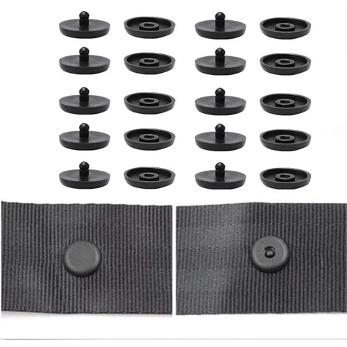 Imagen 2 del producto Botones de tapón para cinturón de seguridad de coche, hebillas de seguridad de límite Universal antideslizantes, retenedor de piezas de coche, accesorios para automóvil, 10 Uds.