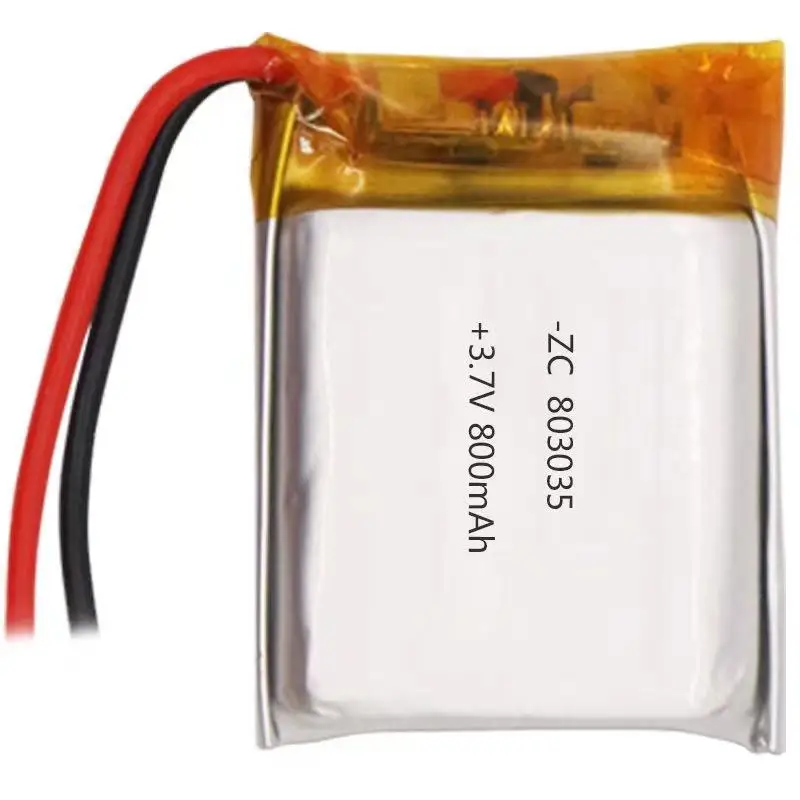 buy more will cheap 3.7V polymer lithium battery 803035-800mah MP4 digital electronic product navigator durable and long standby