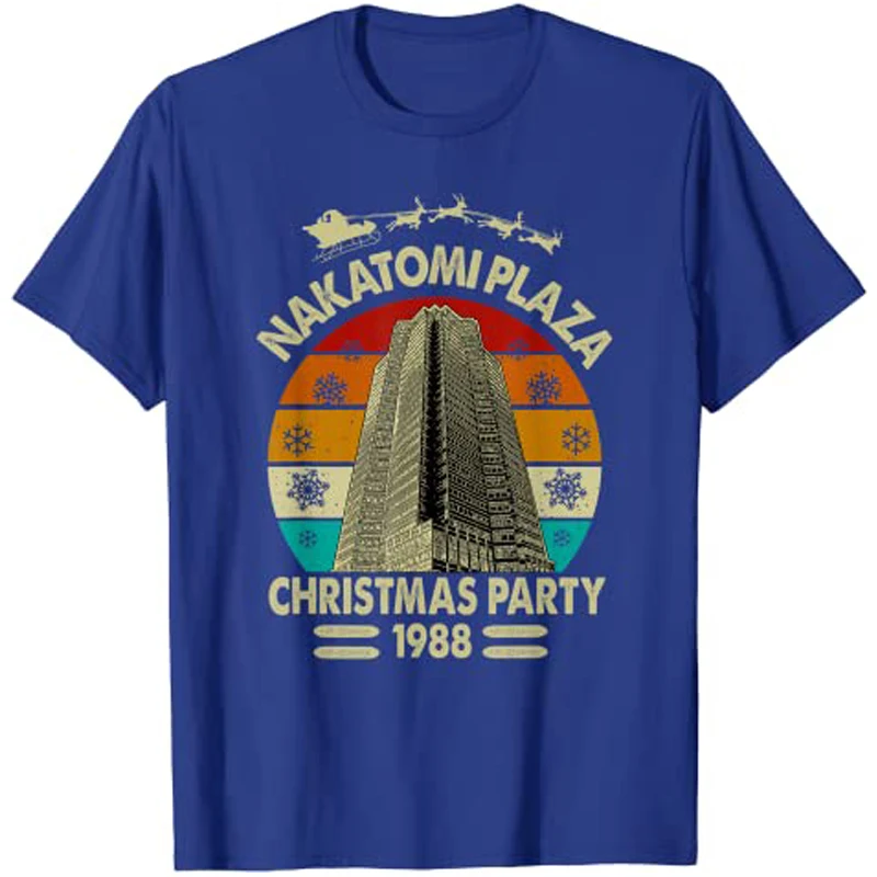 Funny-Nakatomi-Plaza Christmas Party 1988 Xmas Holiday T-Shirt Graphic Tee for Kids and Adults