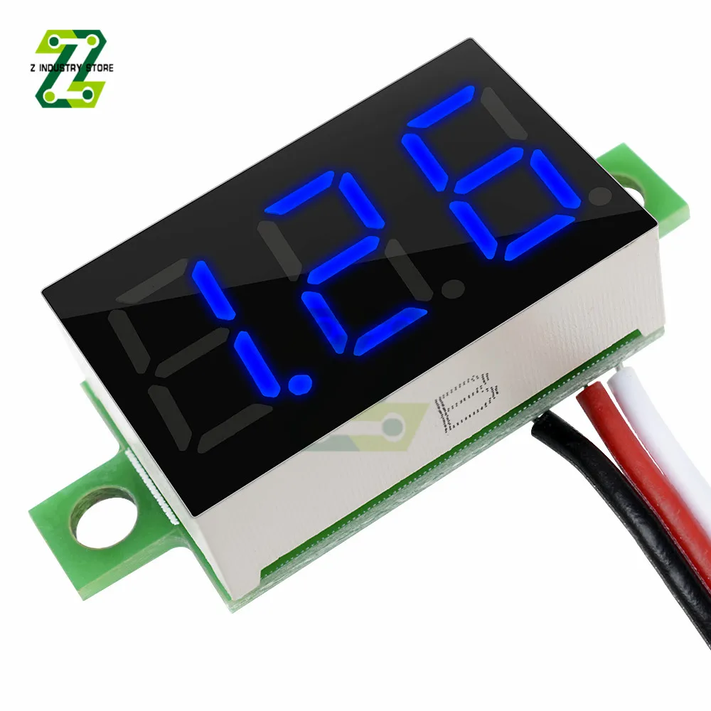 0.36\'\' Ammeter Voltmeter 3 Bit Digital Voltmeter Ammeter LED Display Panel Voltage Current Detector Tester Meter DC 5-30V