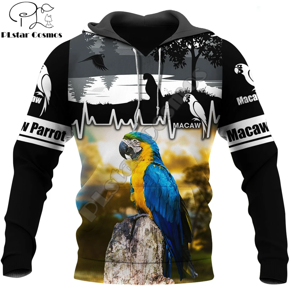 

Love Parrot 3D All Over Printed Autumn Men Hoodies Unisex Casual Pullover Zip Hoodie Streetwear sudadera hombre 10 styles DW0578