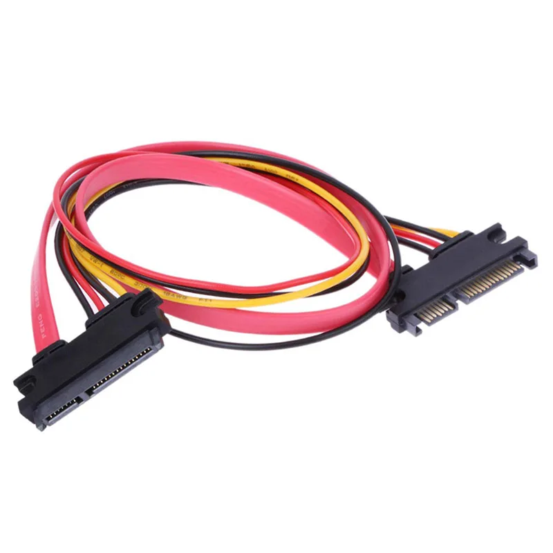 SATA 3 Extension Cable,SATA Data Power HDD Adapter Connector Gender Changer Cord,Hard Drive SATA III 6Gb/s Serial ATA PC Cable