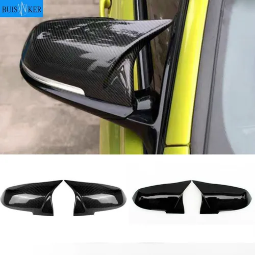 Para BMW 1 2 3 4 X Series cubierta de espejo retrovisor lateral F20 F21 F22 F23 F30 F32 F36 X1 E84 F87 M2 accesorios de patrón de fibra de carbono