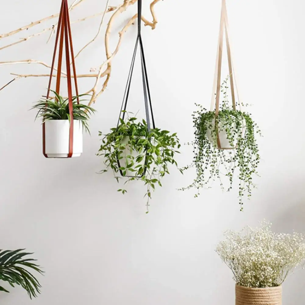 Présentoir à Plantes en Cuir de 30 Pouces, Support de Pot de Fleur, Décoration de Maison pour Plantes d\'Nik