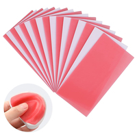 Dental Lab Base Plate Soft & Hard Red/Blue Dental Wax Sheets Dental Supply Teaching Model Dentistry Auxiliary Material