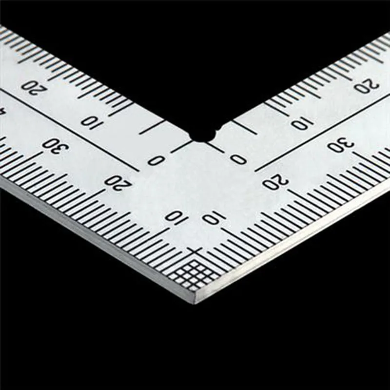 SHINWA Penguin Carpenter\'s Square Wide Hard Chrome Finish Stainless Steel Right Angle Ruler for Inking Marking  Measuring