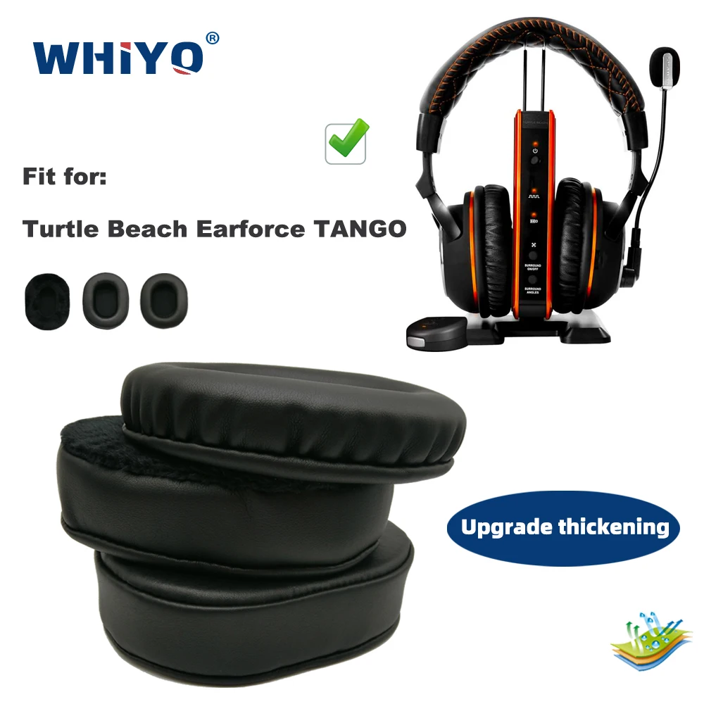 

Replacement Ear Pads for Turtle Beach Earforce TANGO Headset Parts Leather Cushion Velvet Earmuff Earphone Sleeve Cover