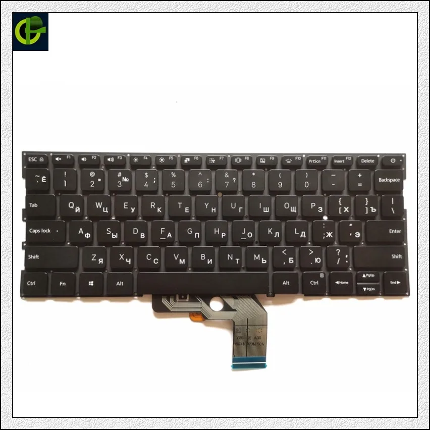 

Russian Backlit New Keyboard for Xiaomi MI Air 13.3 Inch 9Z.ND7BW.001 MK10000005761 490.09U07.0D01 Notebook RU Black