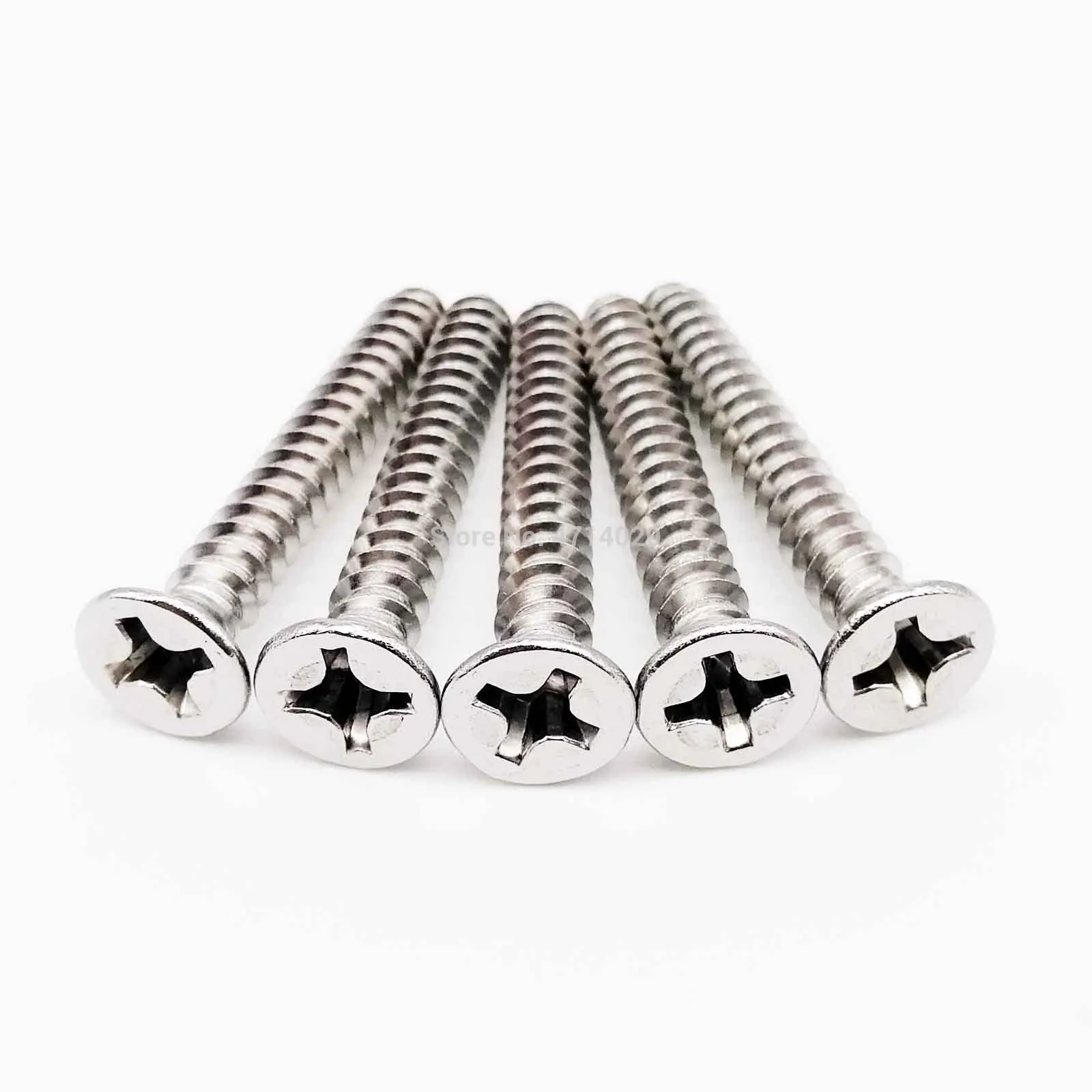 50 pz M1 M1.2 M1.4 M1.7 M2 M2.6 M3 M3.5 M4 Mini 304 acciaio inossidabile croce Phillips testa svasata piatta vite autofilettante per legno