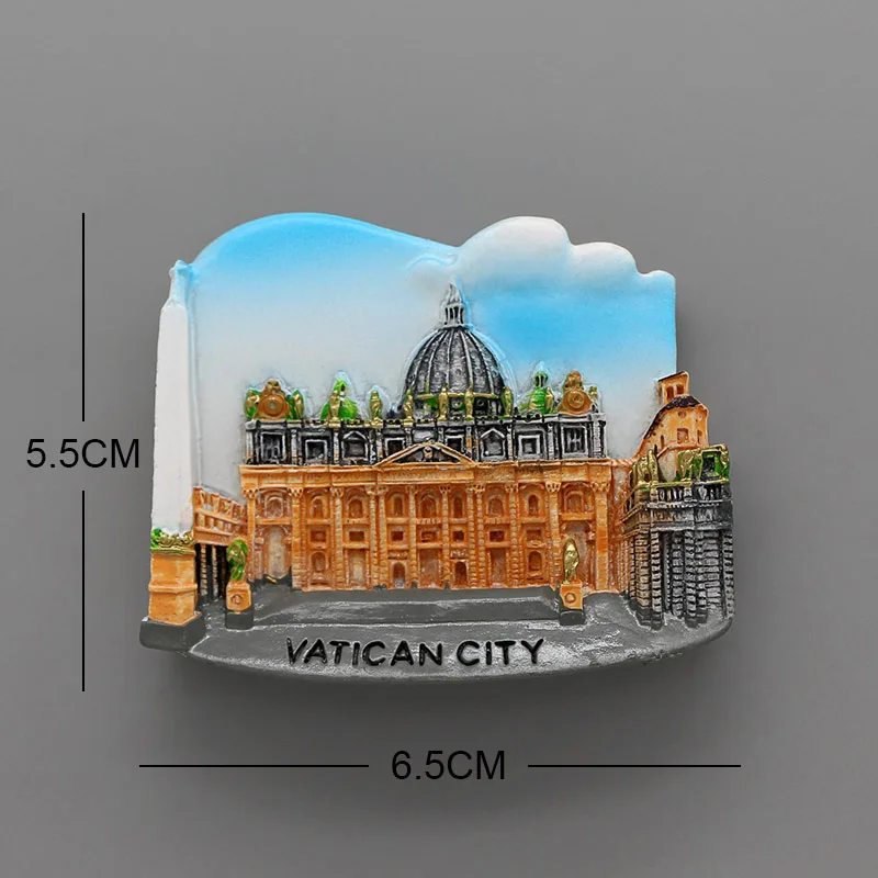 Singapore Merlion Vienna World Tourism Souvenir 3D magnetic refrigerator Laos Italy Rome souvenir furniture home decoration gift