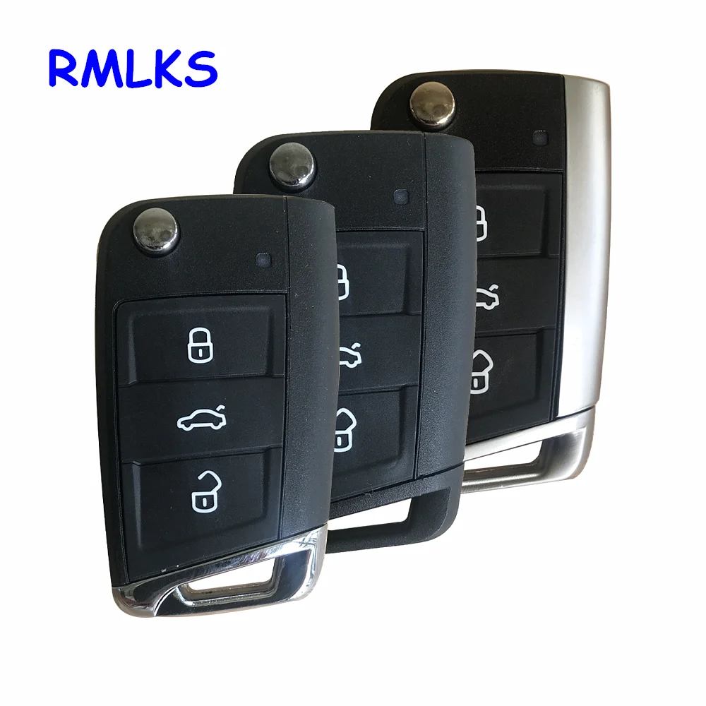 3 button Flip Remote Car Key Shell Case For Volkswagen Passat B5 VW Golf 7 MK7 Skoda Seat Octavia Beetle Polo Bora