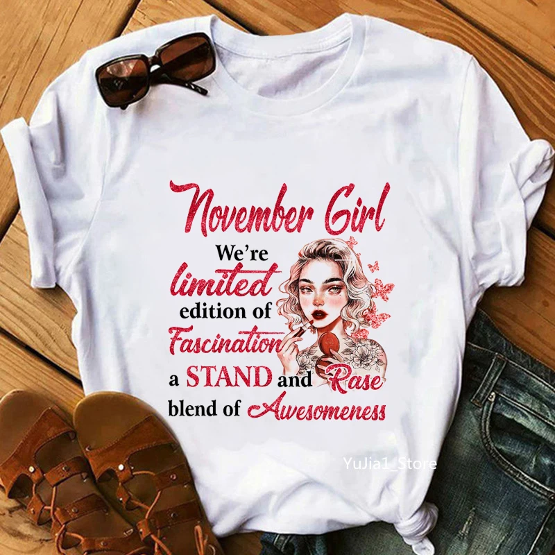 Giugno ragazza siamo limitata fine di Fascination un Stand e Rase miscela di fantasia grafica Tshirt donna regalo di compleanno