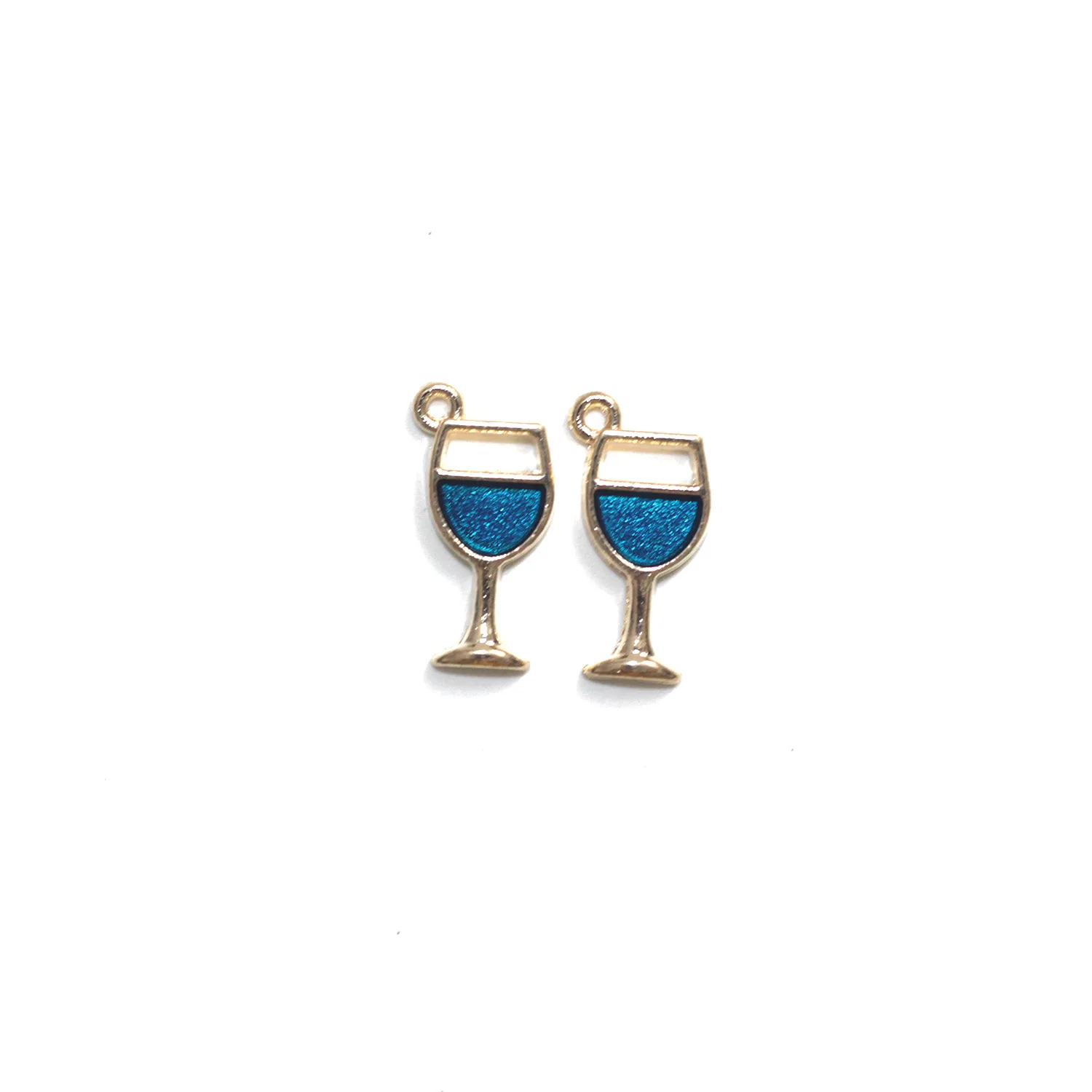 Novelty earrings, Korean earrings, quirky jewelry, dripping wine glass goblet alloy jewelry accessories earring pendant