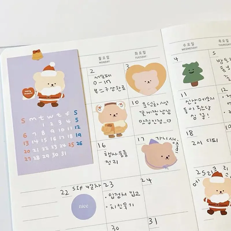 Koreaanse Ins Dezelfde Schattige Beer Hand Rekening Waterdichte Sticker Eenvoudige Notebook Telefoon Case Computer Decoratie Sticker