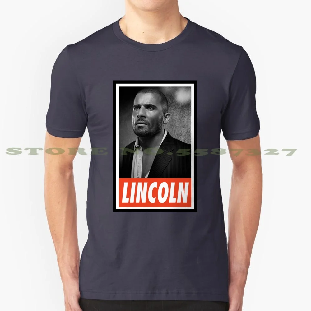 - Prison Break-Lincoln 100% Pure Cotton T-Shirt Geek Series Tv Show Classic Legend Jail Prison Break Lincoln Burrows