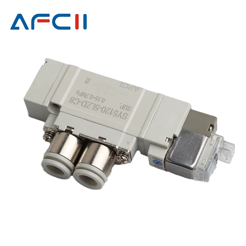SY3120 SY5120 SY7120 4LZD 5LZD 6LZD High Quality SMC Type Pneumatic Control Solenoid Valve 5 port 2 Solenoid Valve SY5120 Valve