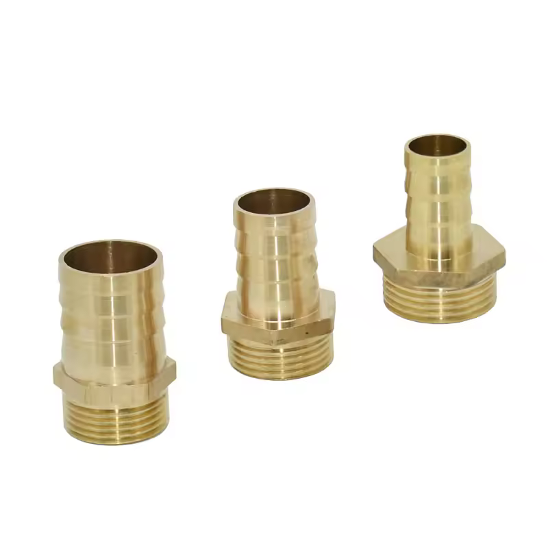 Connecteur de tuyau d'eau mâle en laiton DN15 DN20 DN25, Joint de Tube, connecteur de tuyau d'arrosage, 16mm 19mm 25mm 32mm à 1 ", 1 pièce
