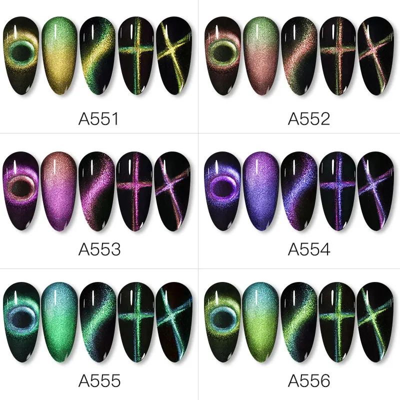 Rosalind Magnetische Gel Polish 9D Cat Eye Uv Led Set Voor Manicure Base Top Voor Nagels Gel Lakken Hybrid Vernissen magneet Nail Gel