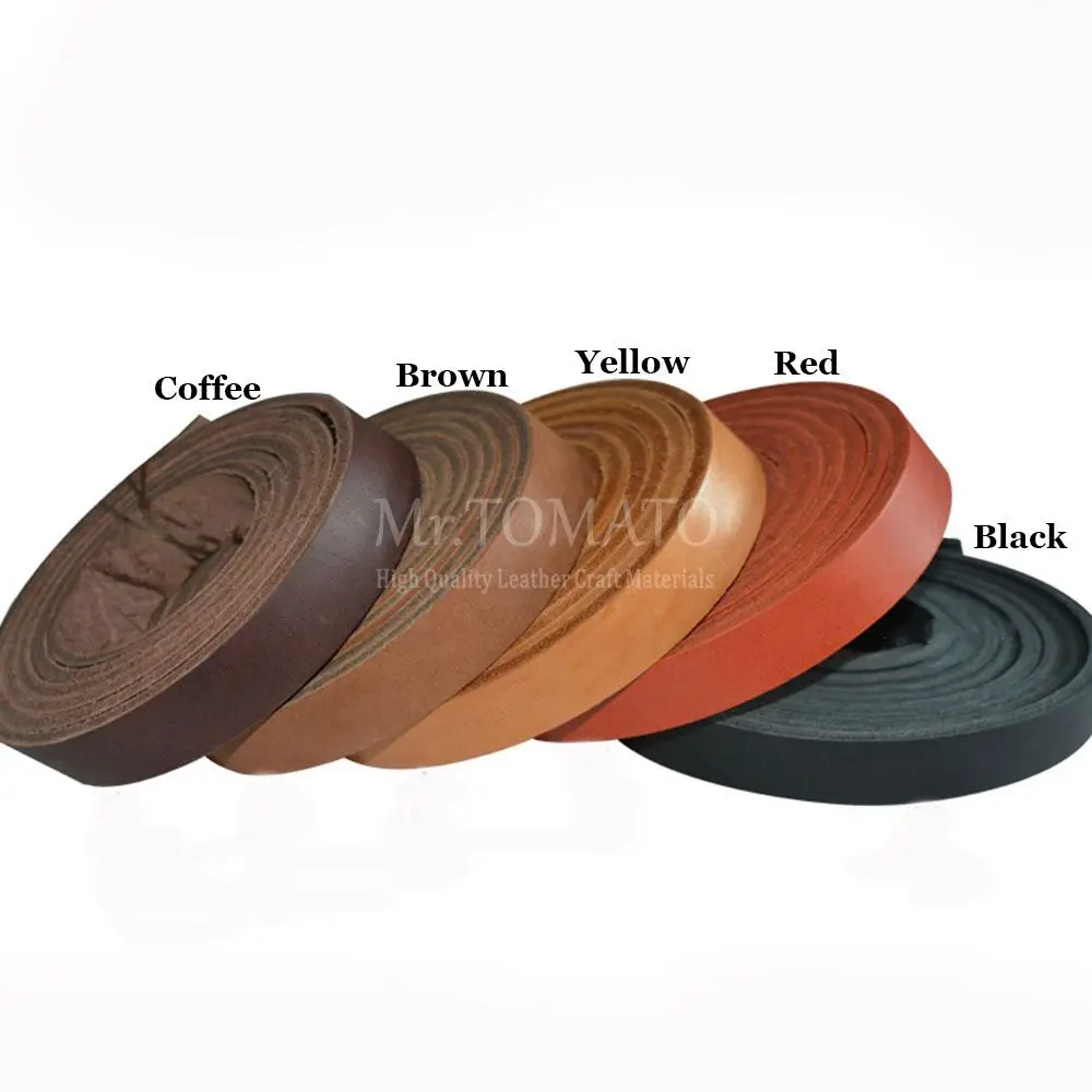 Cowhide leather 8/10oz Genuine Leather Belt Strap Veg Tanned Leather Craft Handmade Belt Blank Cowhide Strip 48