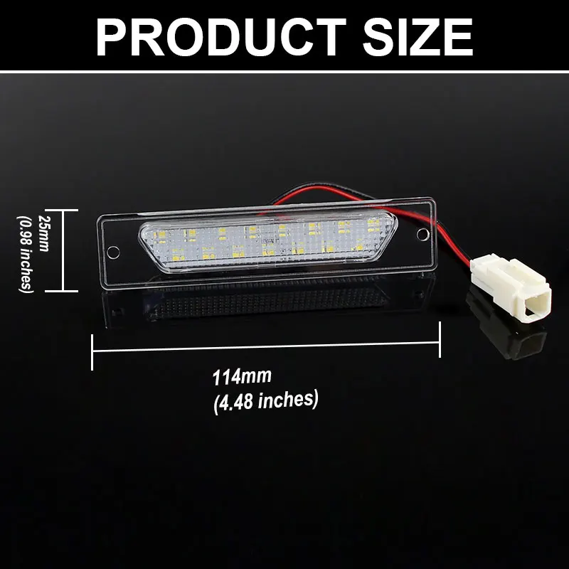 12 فولت LED رقم لوحة مصباح لمازيراتي كواتروبورتي 2003 2004 2005 2006 2007 08 09 10 11 2012 الأبيض لوحة ترخيص ضوء الجمعية #5
