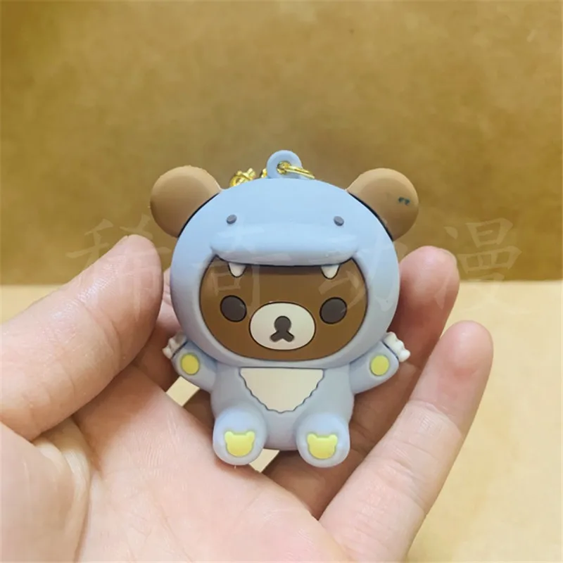 Cute Rilakkuma Keychain Kiiroitori Korilakkuma Bear Cosplay Dragon Key Chain Kids Toys for Girls Boys Children Small Gift