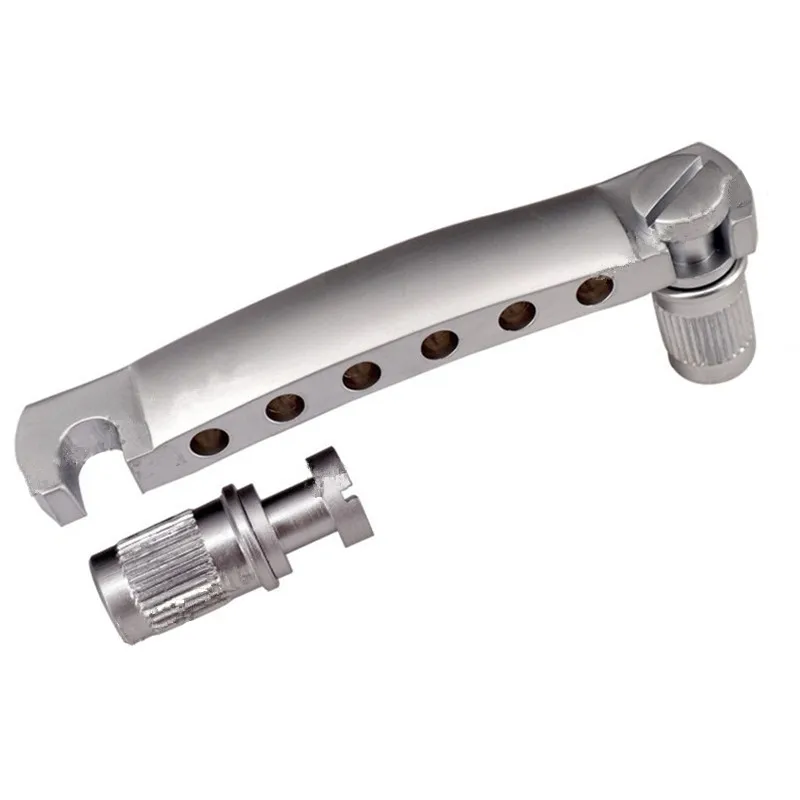 Ein Satz mit 6 Saitenhaltern für E-Gitarren-Zubehörteile, Sandy Silver Musikinstrument – Detail 2