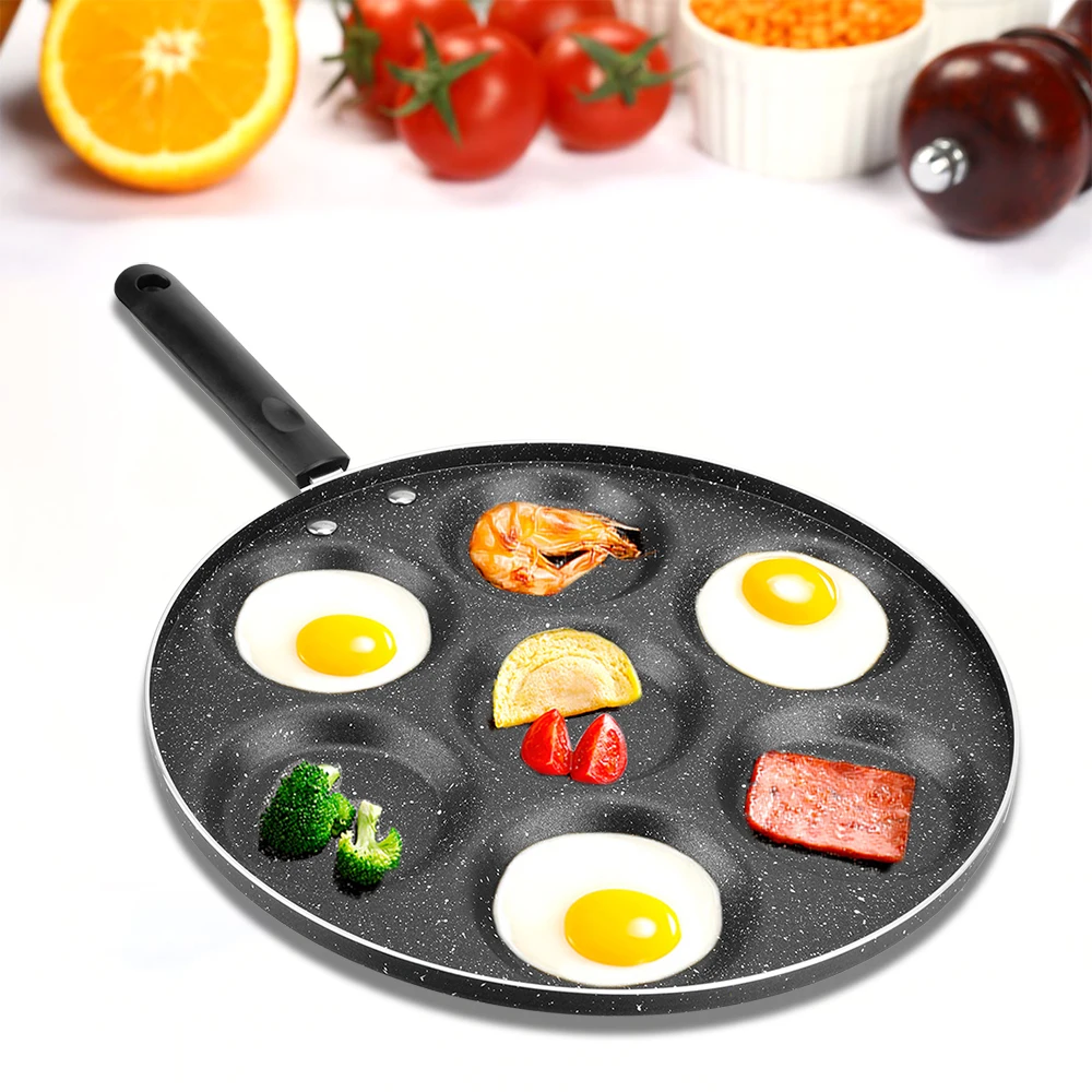 

NICEYARD 4/5/7-hole Frying Pot Non-stick Egg Pancake Steak Pan Cooking Egg Ham Pans Breakfast Maker Kitchen Tools