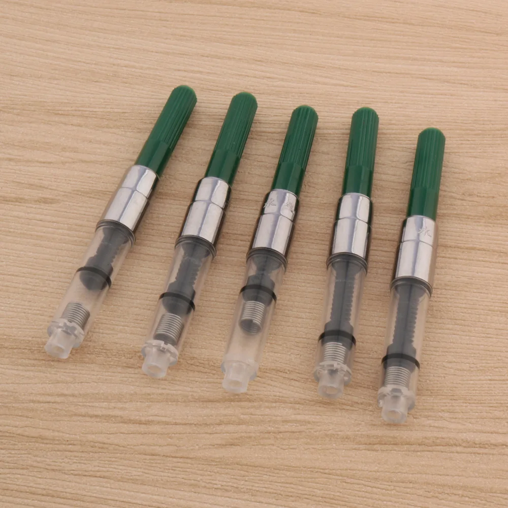 Ricariche per penna convertitore di inchiostro 5pcs 2.6mm di alta qualità articoli di cancelleria per ufficio di cancelleria verde regalo di scrittura nuovo