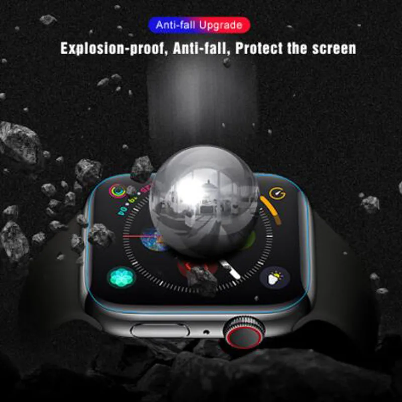 Hydrogel Film Soft Screen Protector Cover For Apple Watch Ultra 3/2 49mm Series 4/5/6/SE/7/8/9/10 46mm 42mm 40mm 44mm 41mm 45mm