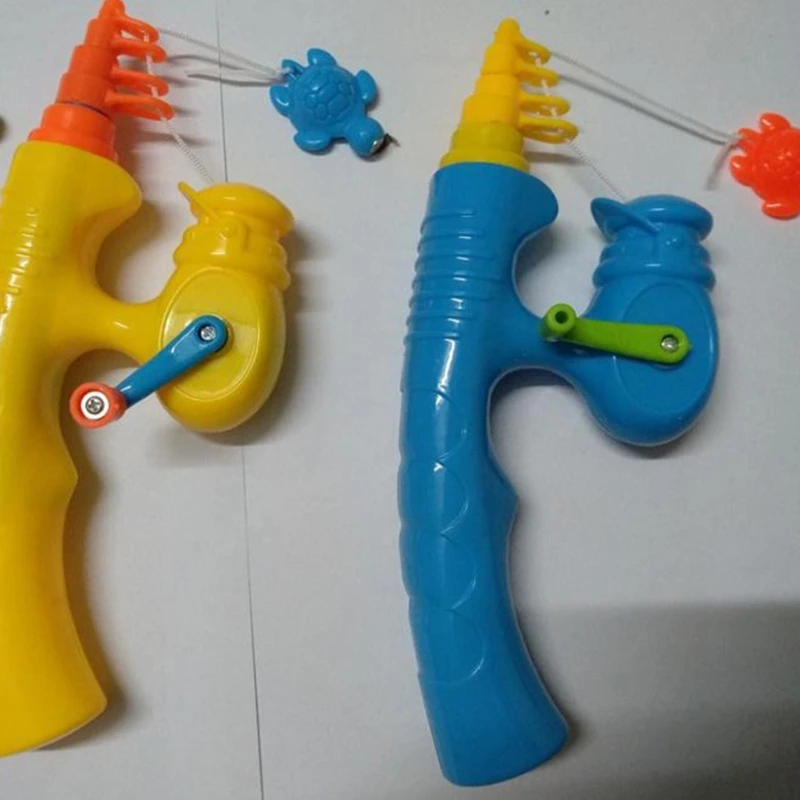 6 Pcs bambini canna da pesca canna da pesca giocattolo giocattoli educativi per l'apprendimento per bambini