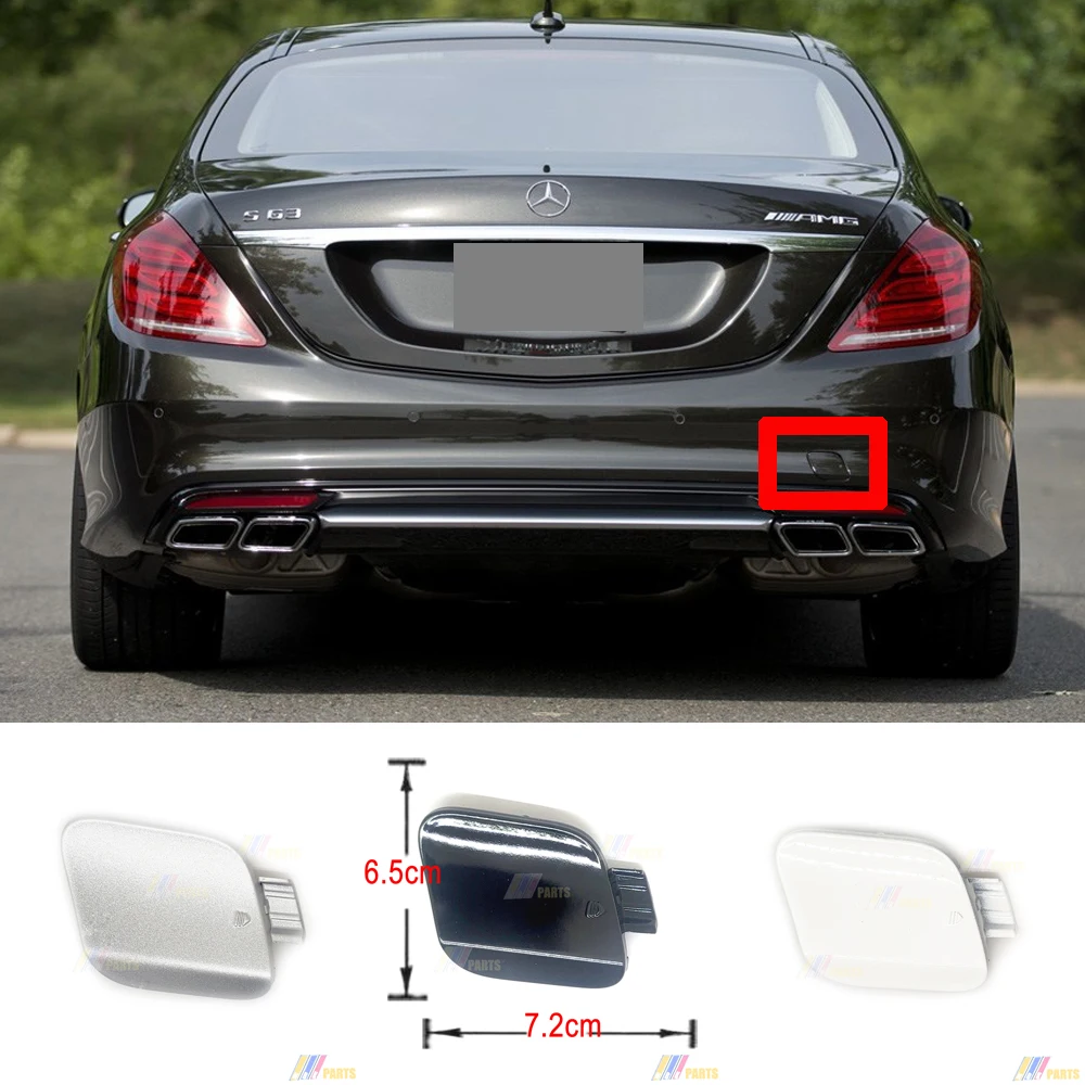 

A2228850223 Fit 14-17 Mercedes-AMG S-Class W222 550 550e S600 S63 Sedan 4Matic Sport REAR TOW COVER