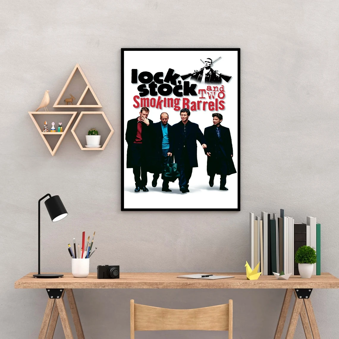 Lock Stock And Two Smoking Barrels Movie Poster Canvas Art Print Home Decoration Wall Painting ( No Frame )