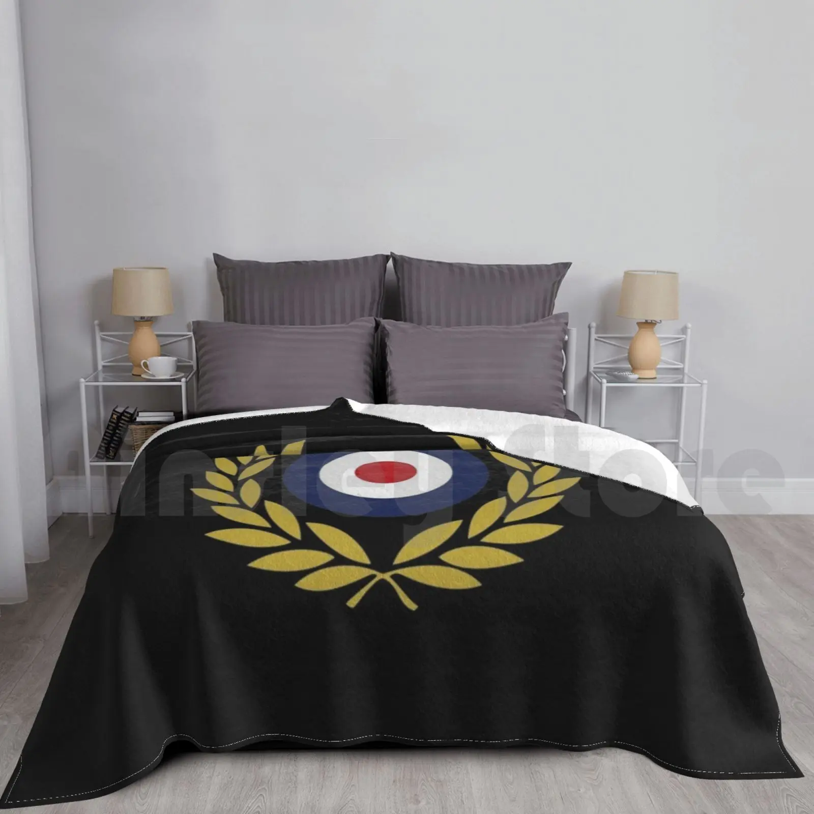 Laureles Mod-4 Blanket Fashion Custom Mod Soul London Great Brittany Raf North Lambretta Scooter Casino