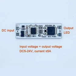 LED Light Bar Touch Cabinet Table Lamp High-Power DC 12V Three-Stage Electronic Switch Dimmer Control Board