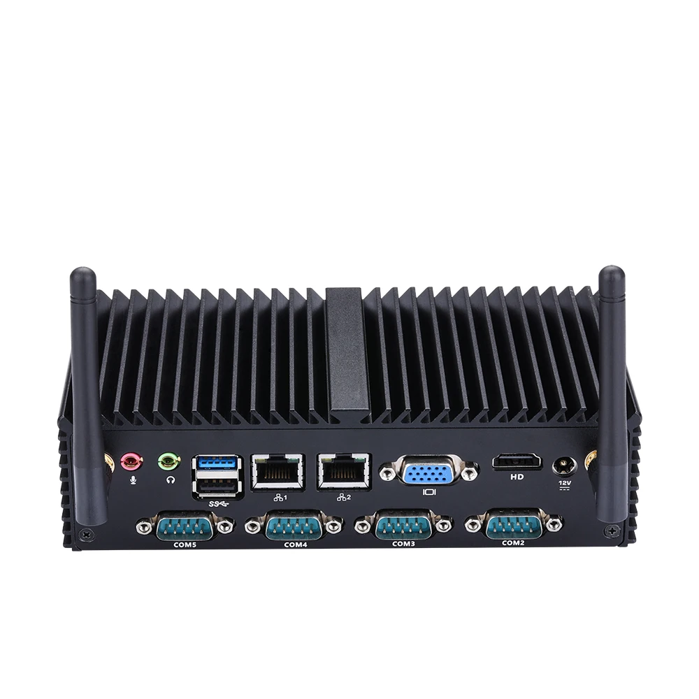 Qotom-Mini PC Q190X avec Port Parallèle Série, Matériel Informatique, Bay Trail, J1900, Touriste, LAN OEM, Livraison Gratuite