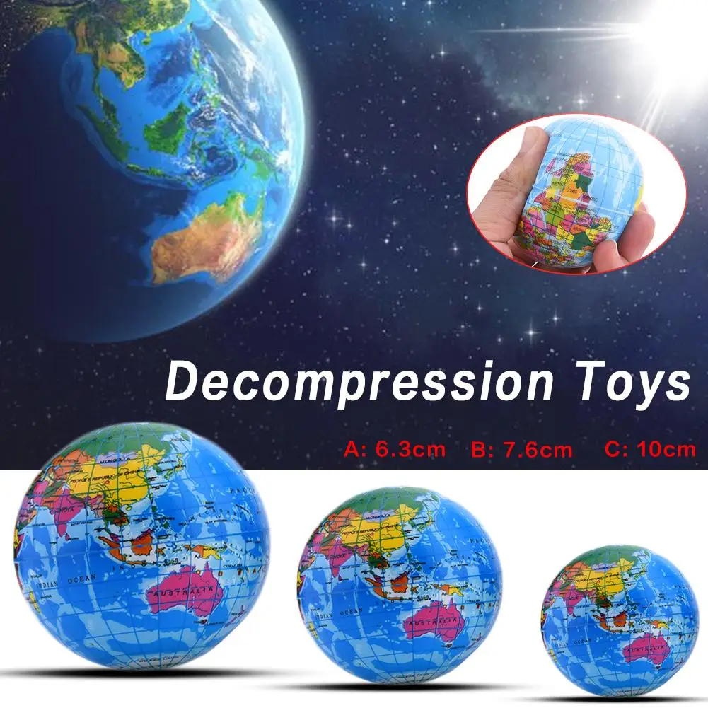 PU Foam Pressure Ball 6-10 Cm Globe Vent Buffer Rise Rebound Children Adult Toy Decompression Sponge Ball Puzzle Outdoor Toys