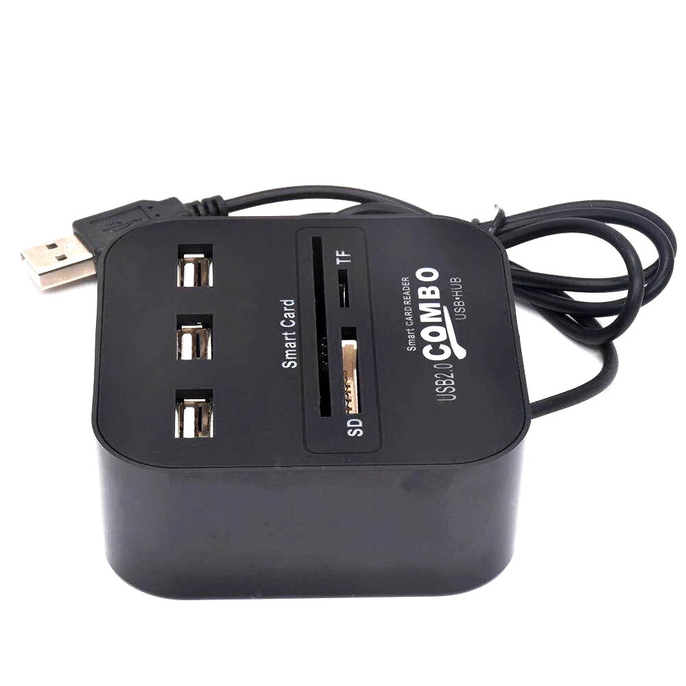 UTHAI-lector de tarjetas inteligente X03, todo en 1, SIM, USB, IC/ID, EMV, SD, TF, 3USB, HUB MMC, USB-CCID, ISO 7816, CACDNIEATM, IC, SIMSDTF