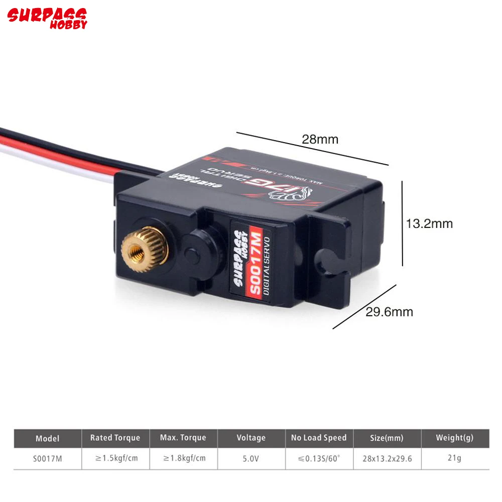 SURPASSHOBBY KK Combo 2435 3300KV Brushless Motor w/ 25A ESC + S0017M 17G Servo for 1:16 1:18 RC Buggy Drift Racing Car