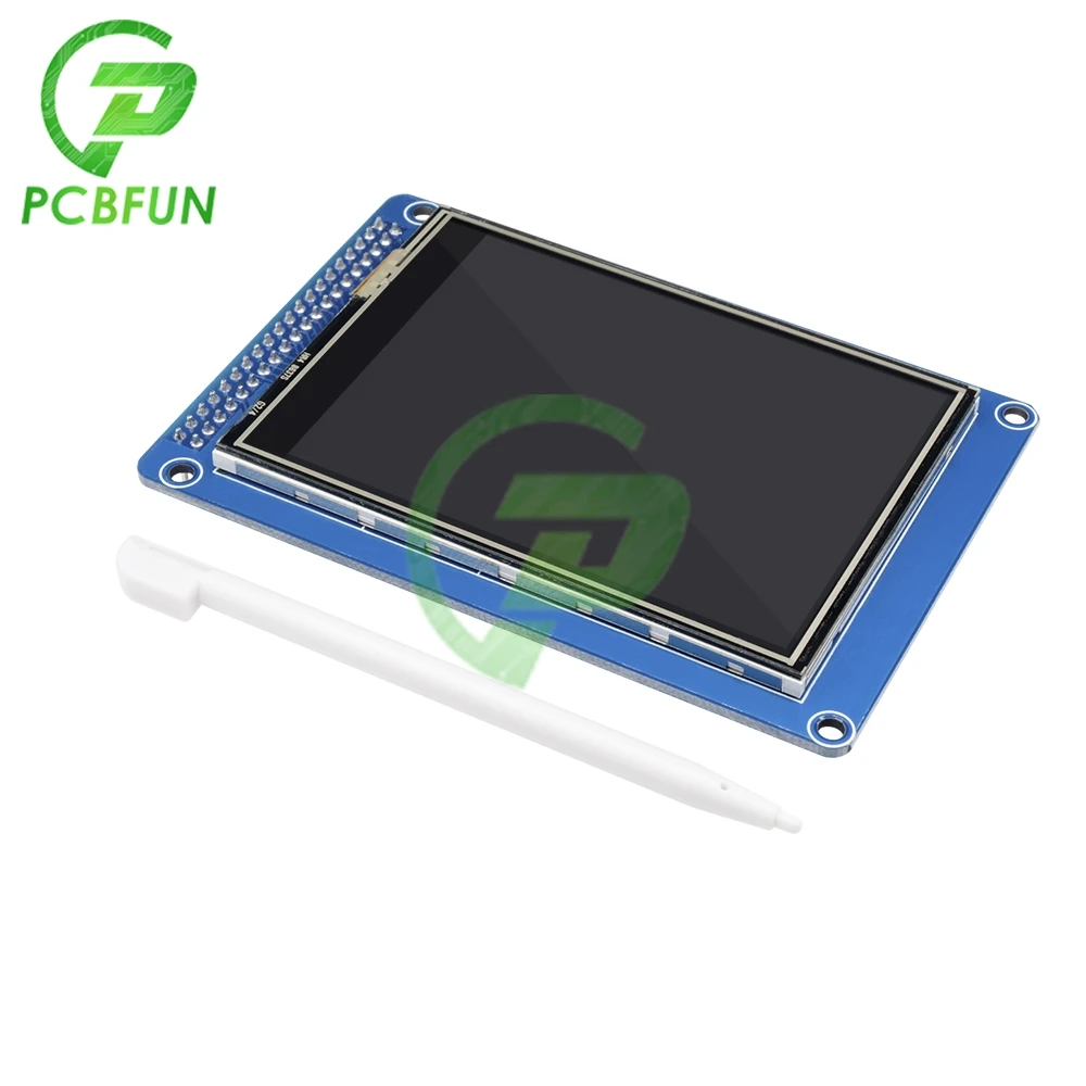 Módulo de pantalla LCD TFT de 3,2 pulgadas, 240x320, con Panel táctil, tarjeta SD, controlador ILI9341, 240x320 para formato RGB565 de 16 bits