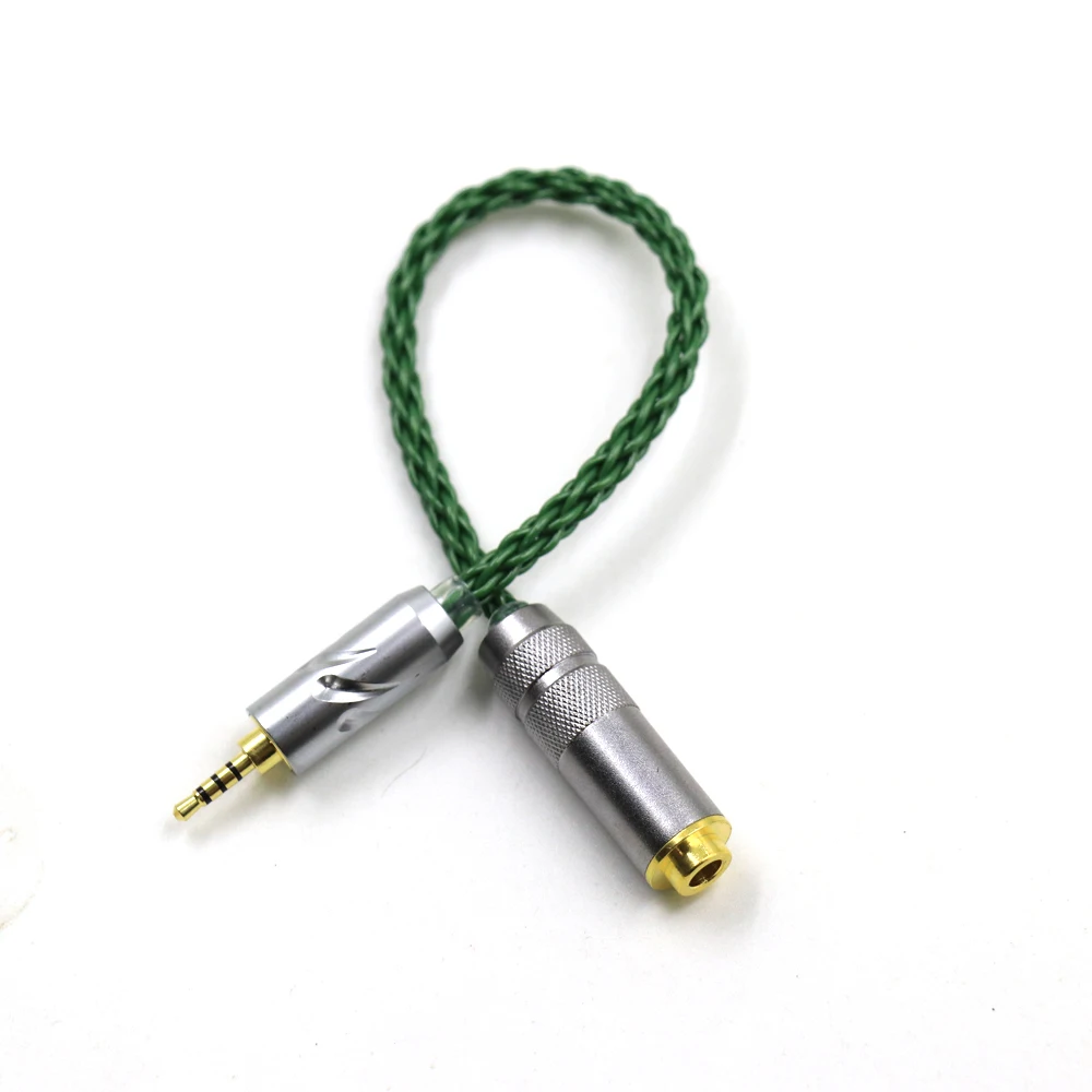 Thouliess HIFI Balanced Audio Cable 2.5mm Male to 4.4mm Female Balanced for Headphone Conversion Cable Line Adapter