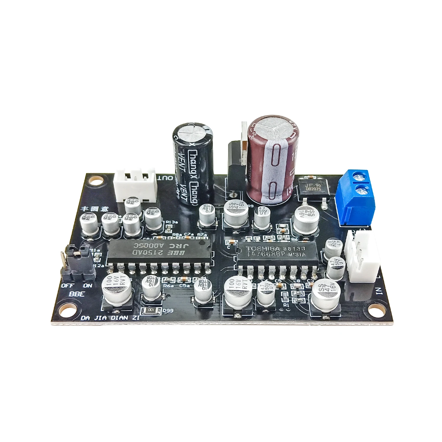 GHXAMP TA7668 Tape Drive Preamp Amplifier Tape Deck Magnetic Head Audio Preamplifier Board With JRC2150BBE Sound Processing 1PC