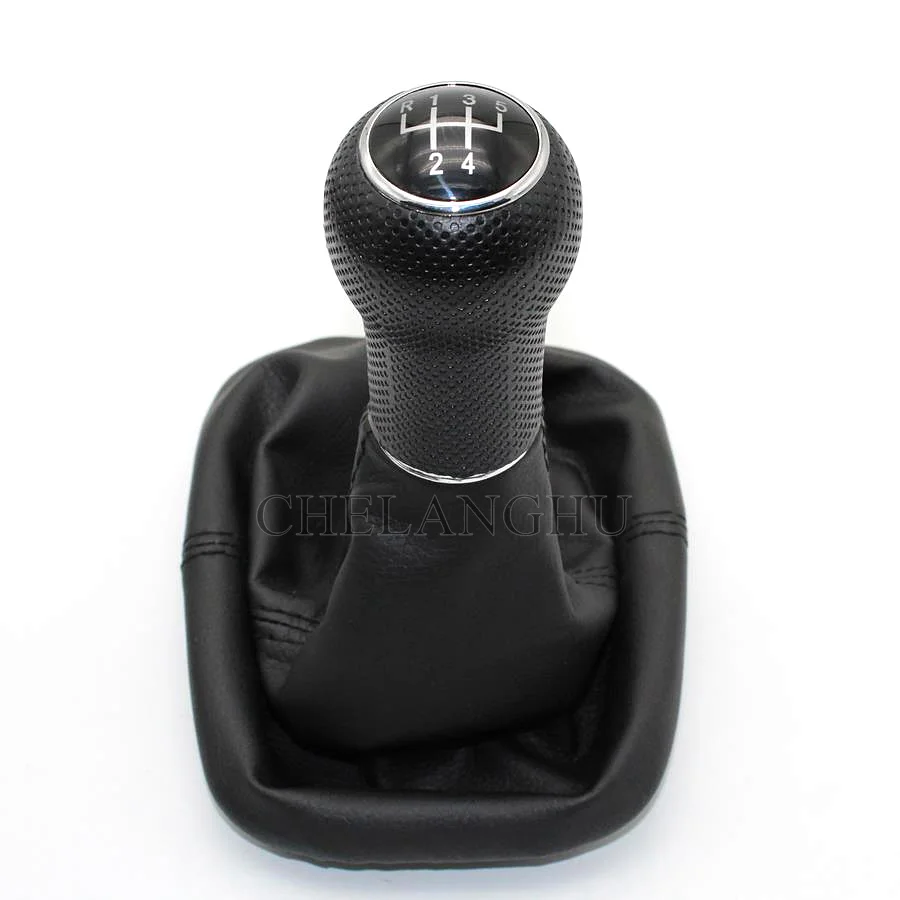 For Seat Leon 2000 2001 Toledo 1999 2000 2001 Car-Styling 5 Speed Gear 12 mm Hole Gear Lever Stick Shift Knob Leather Boot