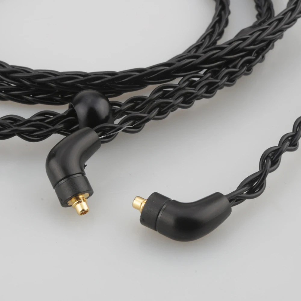 Audiocrast 3,5 mm rechtwinkliger Stereostecker, 8-adriges, versilbertes OCC-Kopfhörerkabel für Etymotic ER4 XR SR ER4SR ER4XR ER3SR ER3SE – Detail 7
