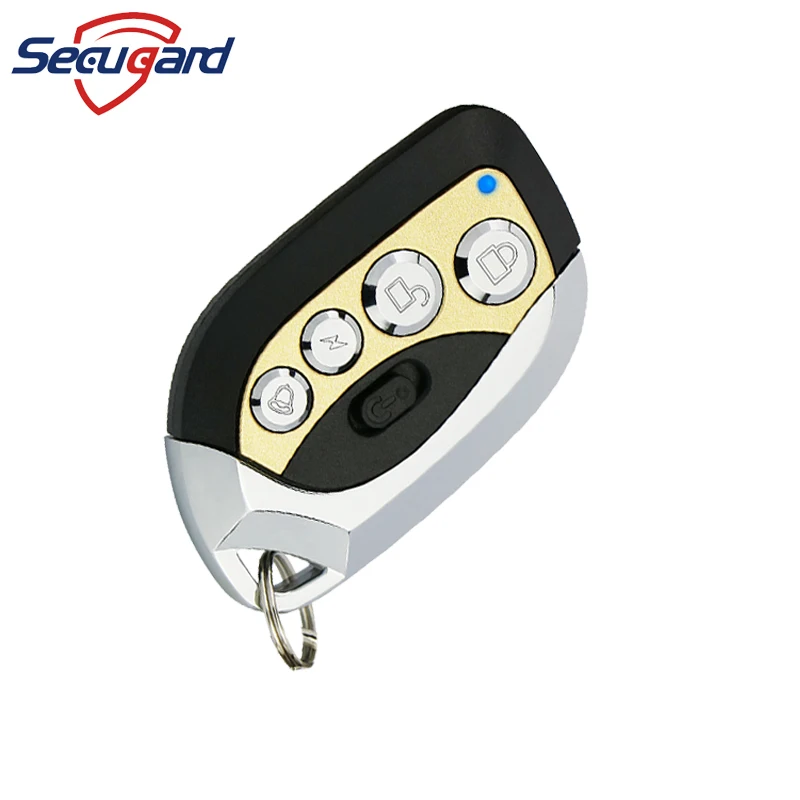 Control remoto inalámbrico de 433MHz, 4 botones, llave de Metal, Control remoto de alarma para nuestro sistema de alarma de seguridad antirrobo para el hogar