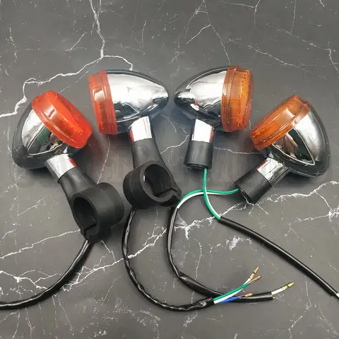Lámpara de dirección delantera y trasera para motocicleta, Flash para VTX1300/1800 shadow 400/750 VT750 VTX 1300 1800, luces de señal de giro