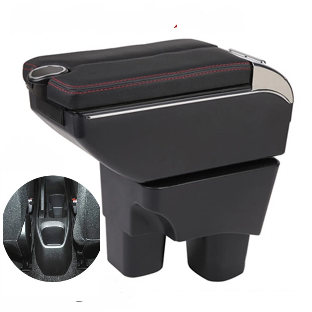 

For Chevrolet Onix Armrest Box Double doors open 7USB interface Centre Console Storage Box Arm Rest Car accessories armrests