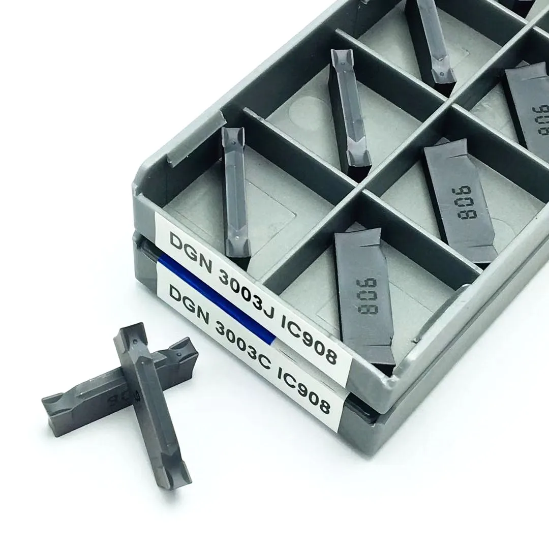DGN2002C 2002J DGN3003C 3003J IC908 2mm 3mm utensile per scanalatura utensile da taglio per tornio Iscar in metallo duro CNC DGN 3003 inserto per tornitura