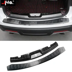 JHO Steel Built-in Rear Bumper Protector Cover Guard Sill Scuff Plate For Ford Explorer 2016-2019 2017 2018 Car Accessories